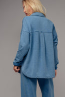 Relaxed Denim Shacket