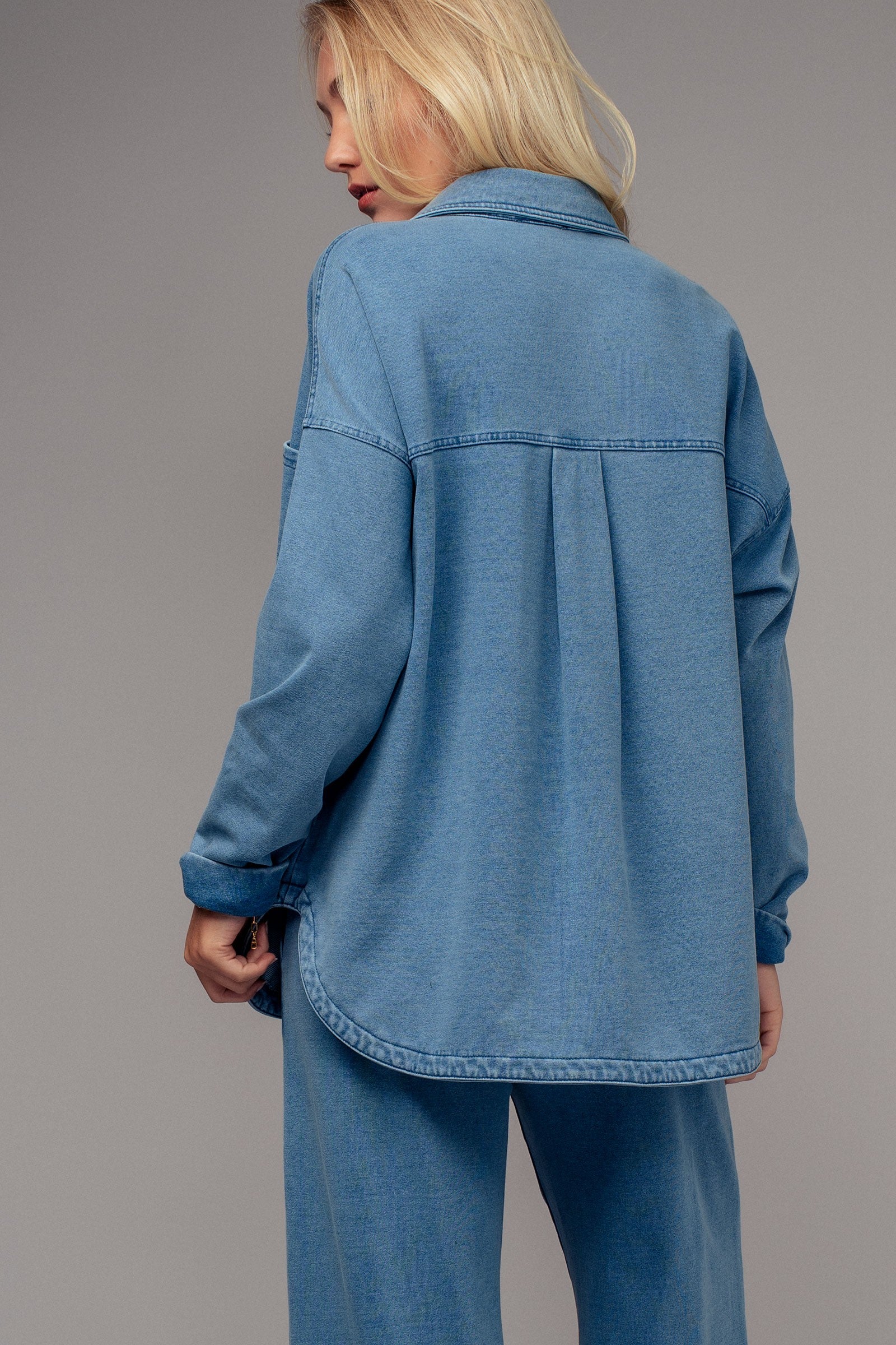 Relaxed Denim Shacket