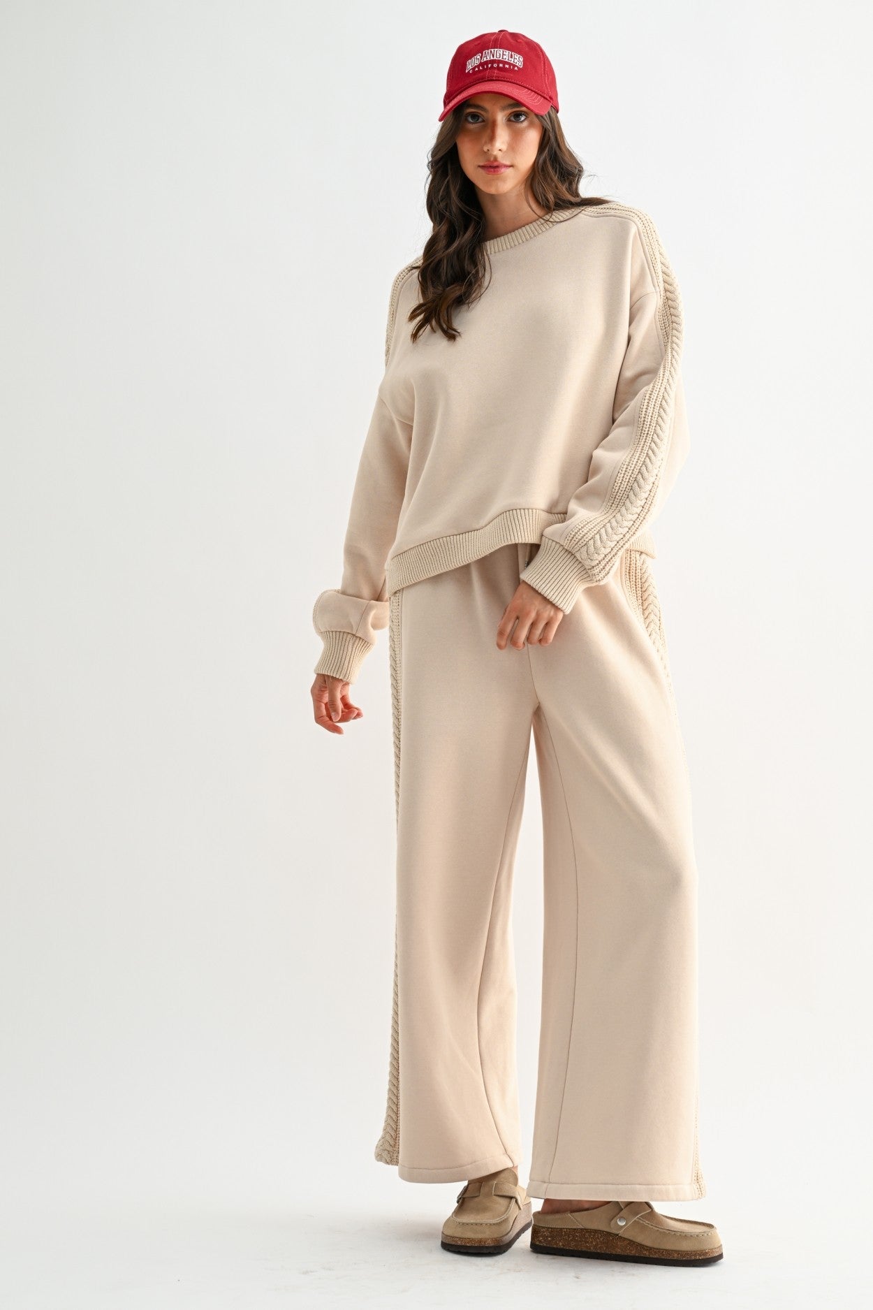 Cable Knit Oversized Lounge Set