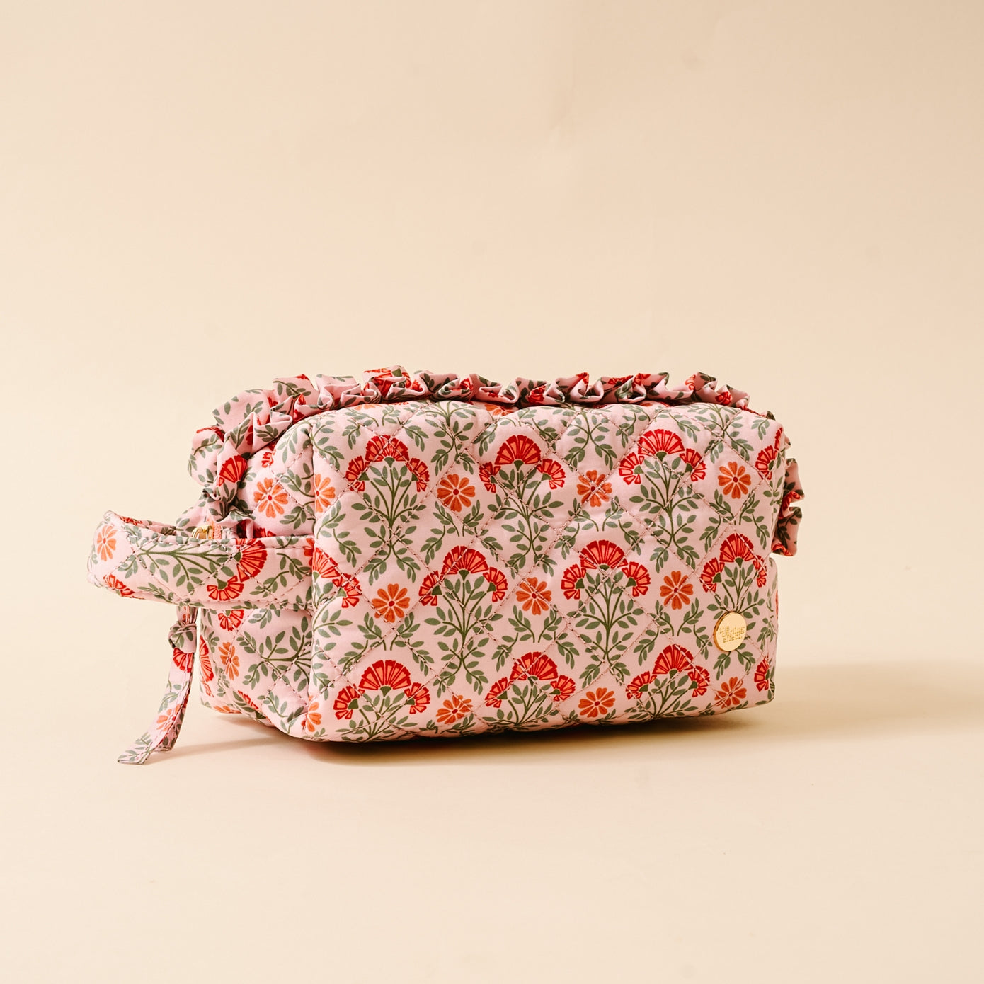 Essentials Quilted Cosmetic Pouch