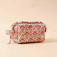 Essentials Quilted Cosmetic Pouch