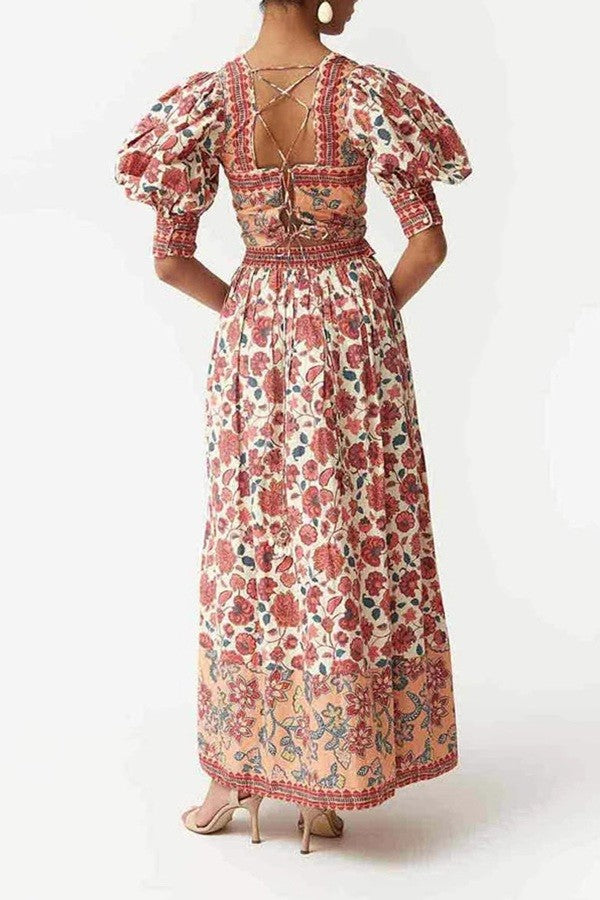 Mixed Floral Top/Skirt Set