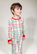 Festive Plaid Loungewear Set