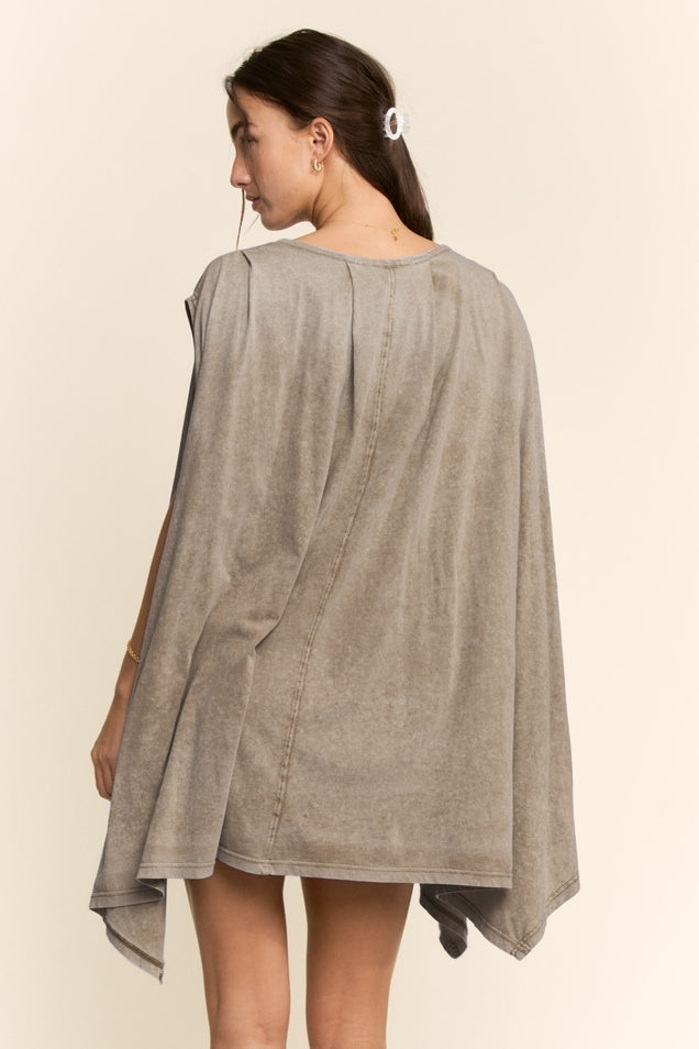Cape T-Shirt Dress