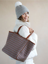 Vale Plaid Tote