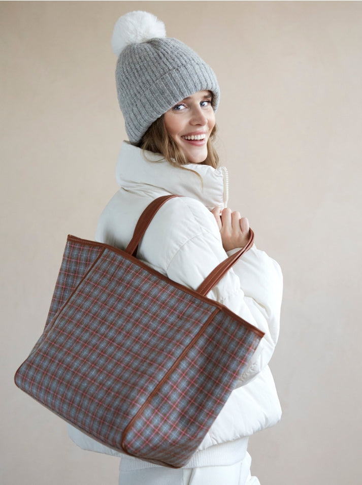 Vale Plaid Tote