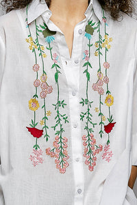 Embroidered White Tunic