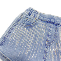 Stone Denim Skort