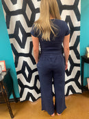 Navy Thermal Top