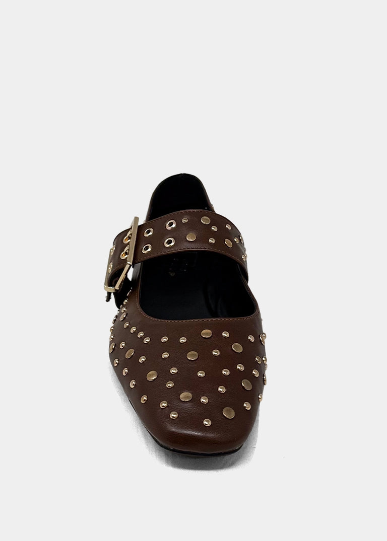 Avril Studded Ballet Flats