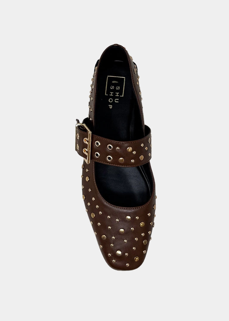 Avril Studded Ballet Flats