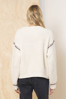 Whipstitch Detail Sweater