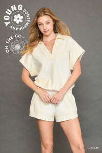 Luxeknit Cream Shorts