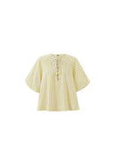 Front-Tie Striped Top