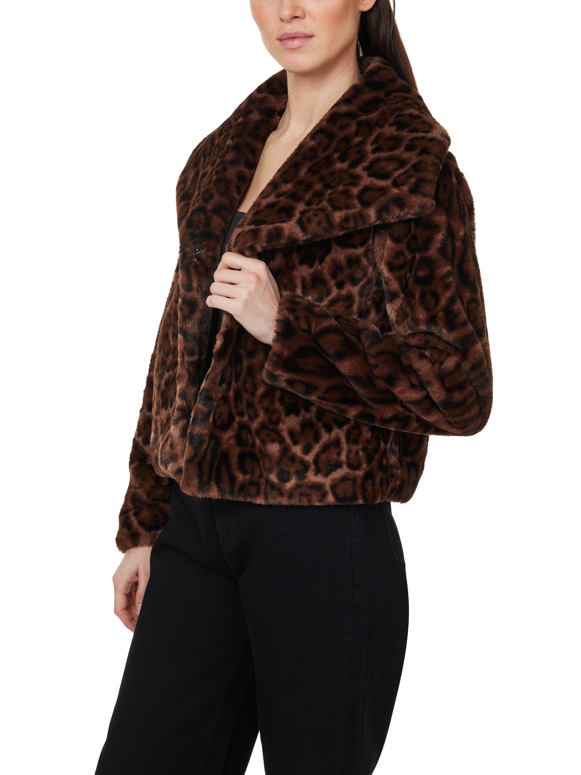 Leopard Faux Fur Jacket