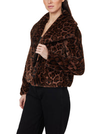 Leopard Faux Fur Jacket