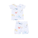 Sea Stripes Short Lounge Wear Set