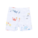 Sea Stripes Short Lounge Wear Set