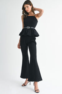 Denim Flare Jumpsuit