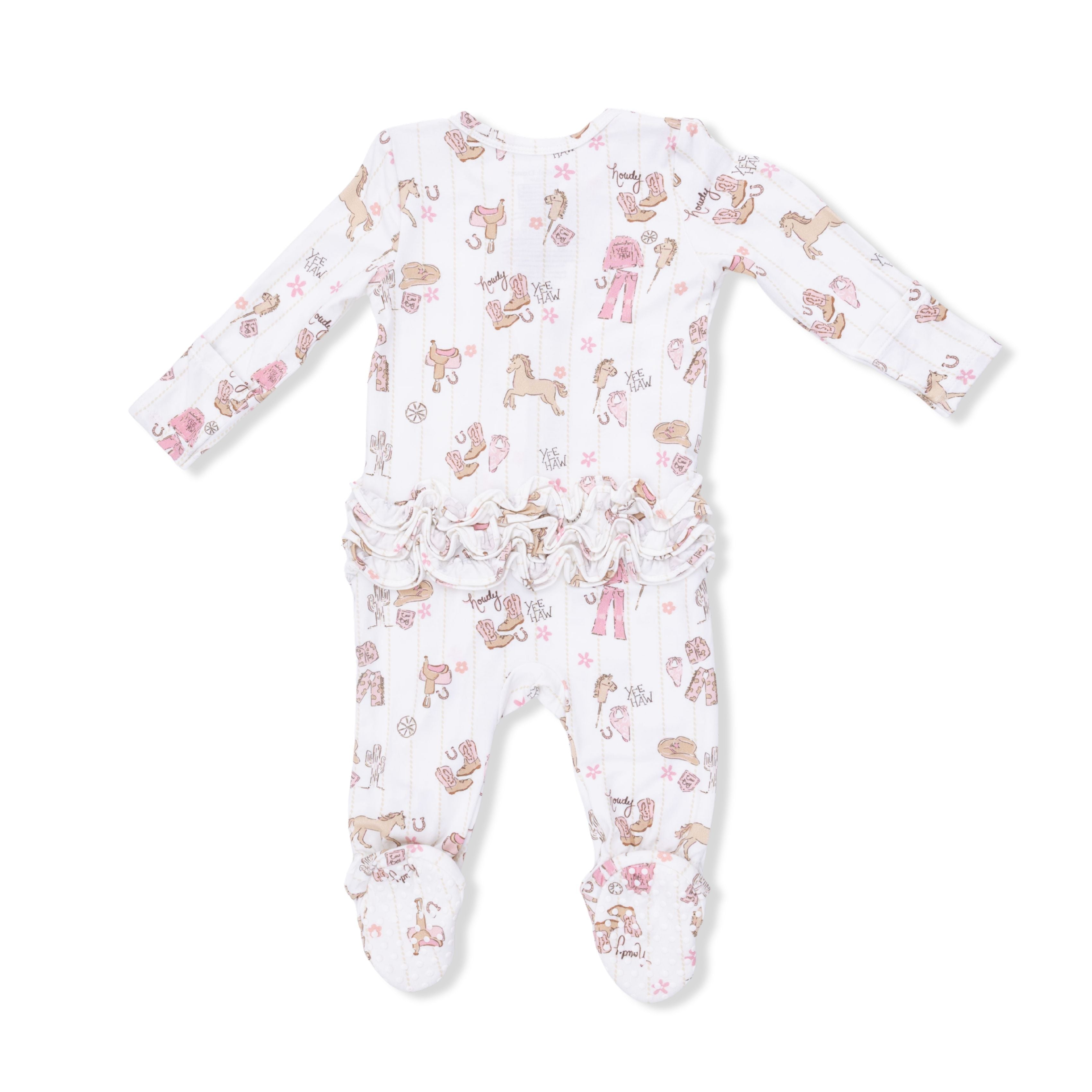 Cowgirl Nursery Zipper Footie