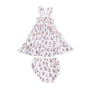 Cowgirl Boots Smocked Sundress