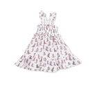 Cowgirl Boots Smocked Sundress