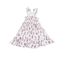 Cowgirl Boots Smocked Sundress