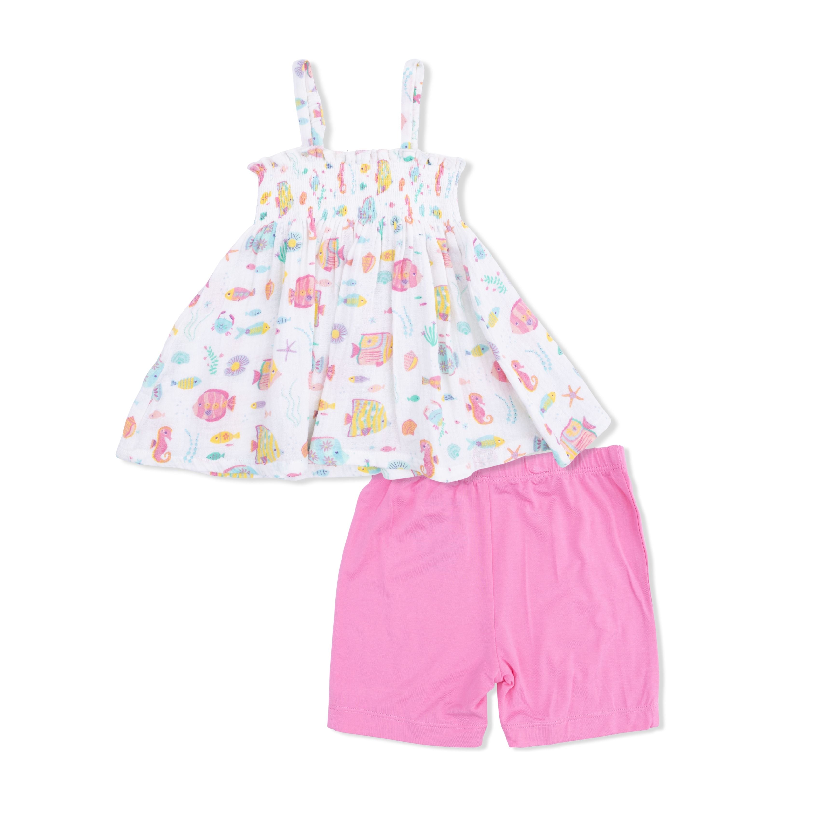 Sunny Coral Reef Fish Top & Short Set