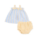 Odalys Floral Stripe Top & Bloomer Set