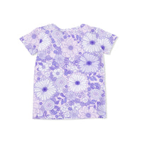 Lacy Lavender Floral Lounge Short Set