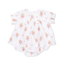 Teddy Bear Ballerina Smocked Ruffle Bubble Romper