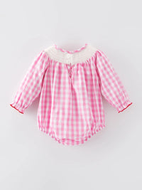 Heart/Bow Smocked Romper