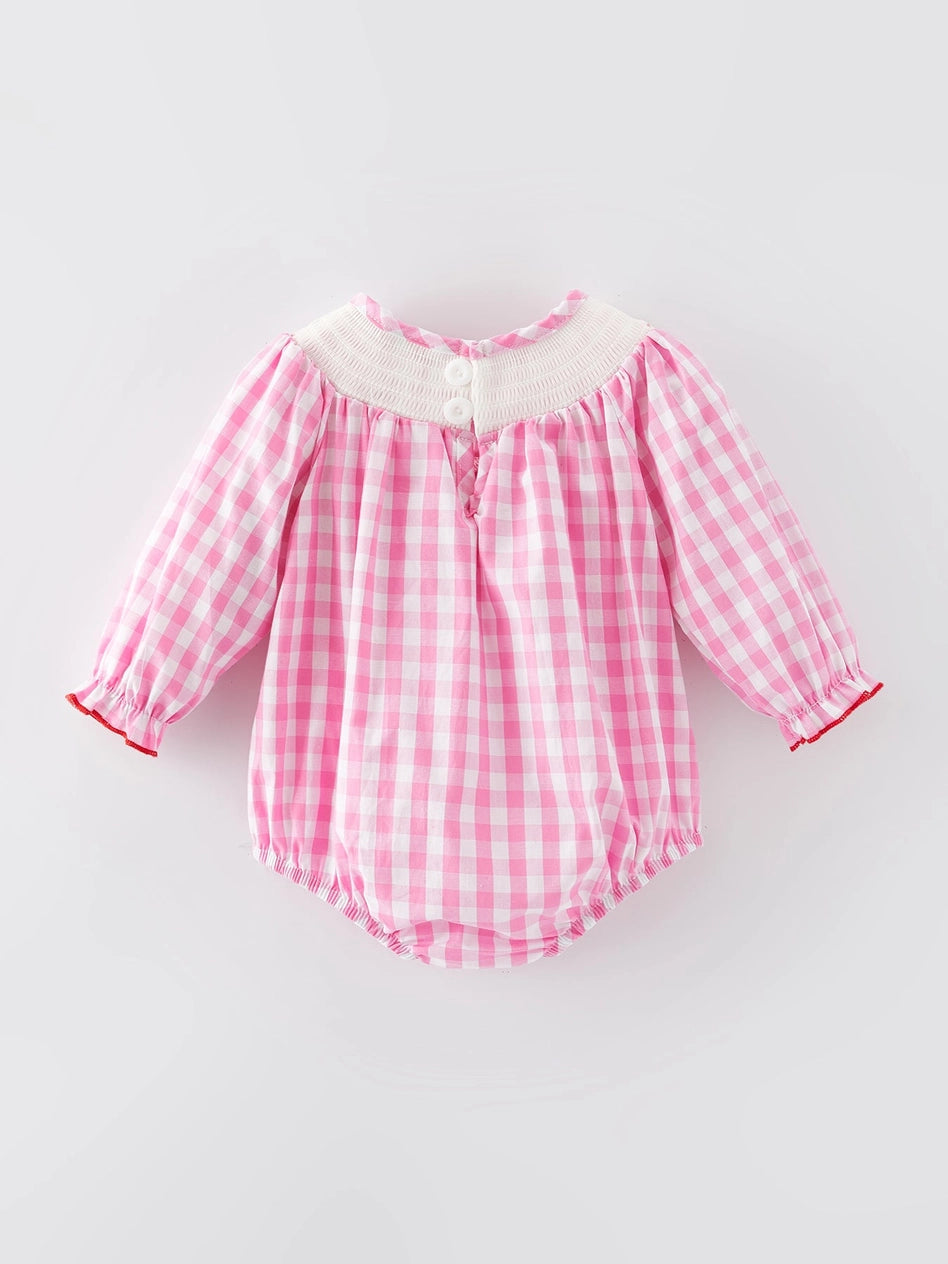 Heart/Bow Smocked Romper
