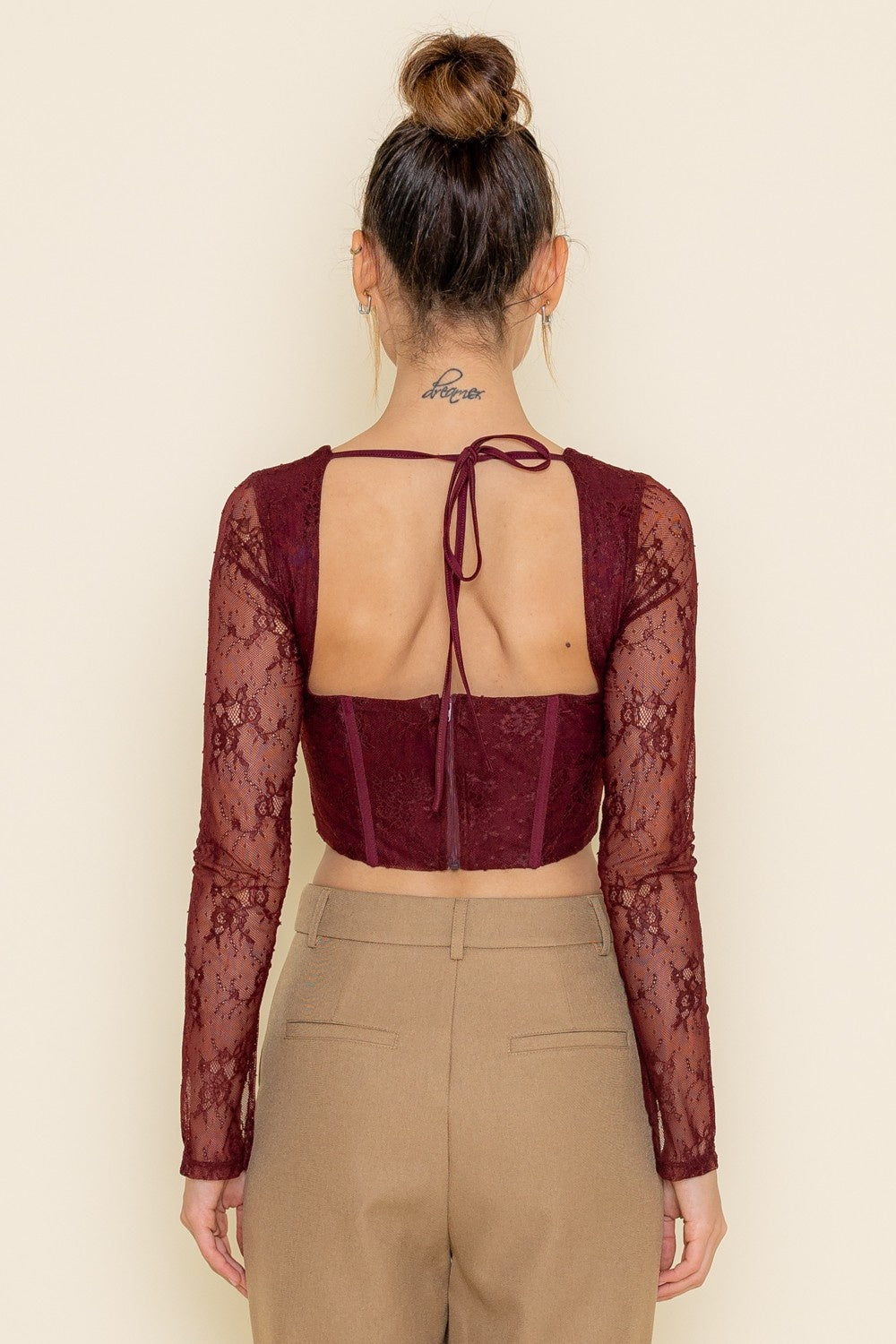 Long Sleeve Corset Top