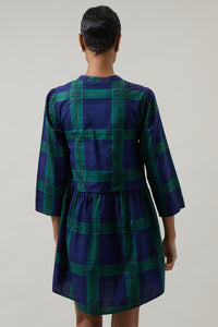 Plaid Button Down Mini Dress