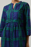 Plaid Button Down Mini Dress