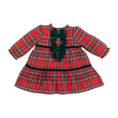 Plaid Velvet Bow Dress