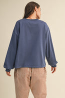 Cord Embroidered Sweatshirt