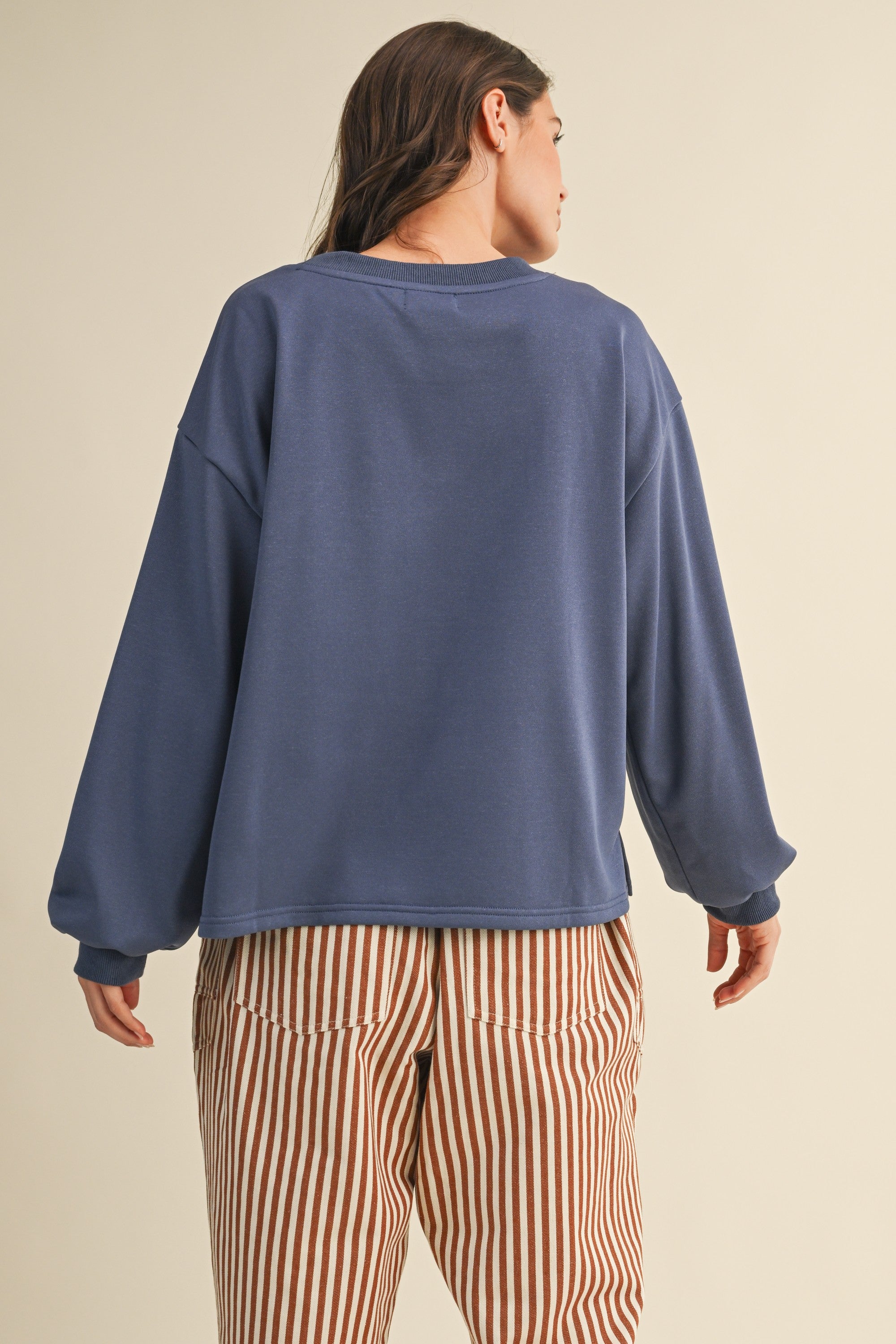 Cord Embroidered Sweatshirt