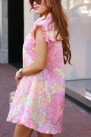 Pastel Floral Mini Dress