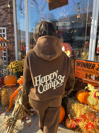 Brown Happy Camp3r Hoodie