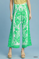 Floral Wide Leg Pants