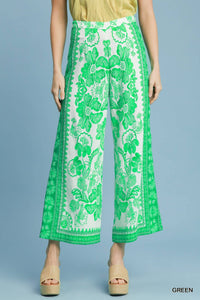 Floral Wide Leg Pants