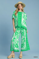 Floral Wide Leg Pants