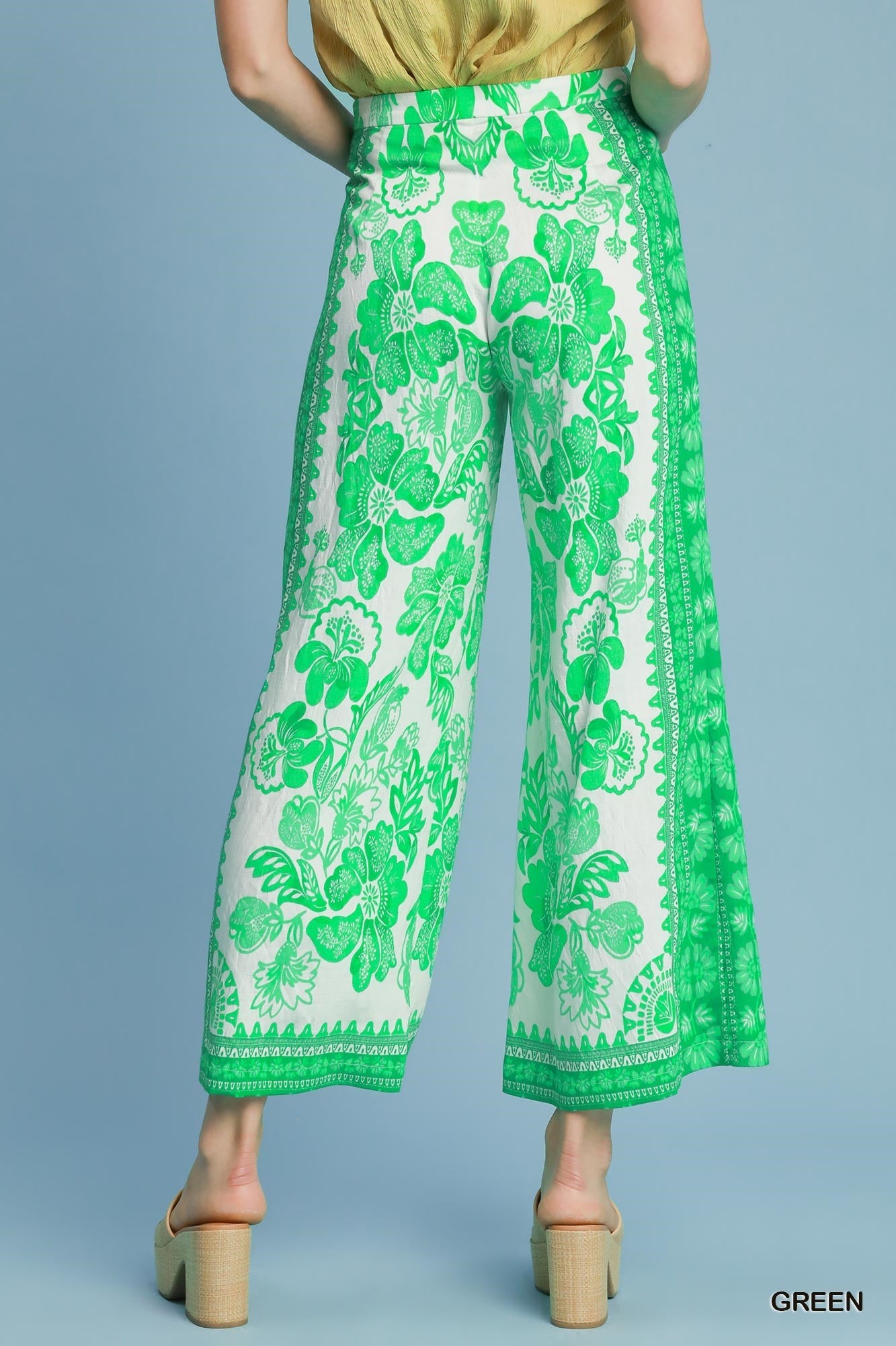 Floral Wide Leg Pants