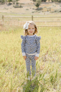 Blue Meadow Ruffle Terry Set