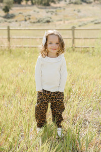 Cheetah Barrel Jeans