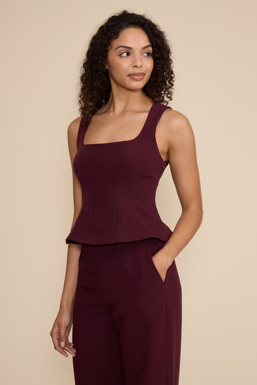 Leanne Peplum Top