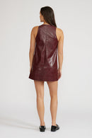 Onyx Faux Leather Dress