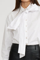 Anika Button-Down Bow Top